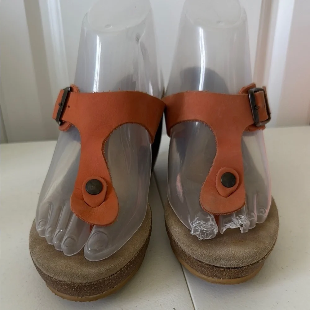 *SAM AND LIBBY 3-1/2” WEDGE HEEL SANDALS (sz 7-1/2)